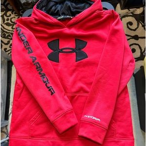 Under Armour. Youth. Hoodie. Red. Medium.
